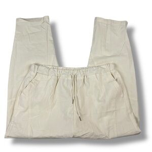 COOFANDY Mens Linen Loose Casual Lightweight Elastic Waist Straight Pants NWT XL